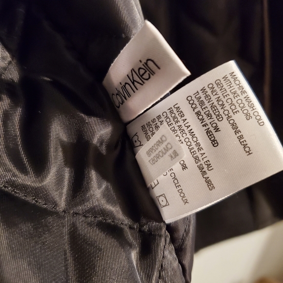Calvin Klein BOMBER JACKET MENS BLACK - Picture 8 of 11